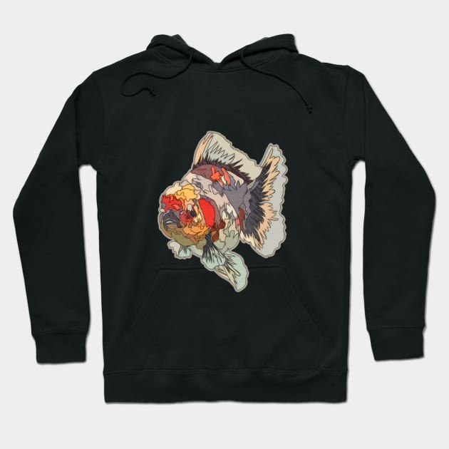 CALICO ORANDA GOLDFISH Hoodie by GERG DRAW